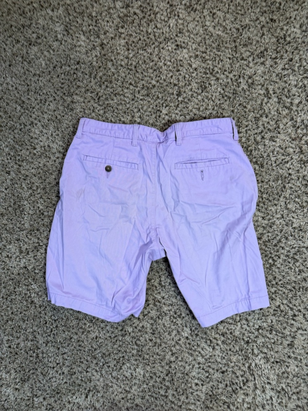 George Men's Chino Shorts Trio - Teal, Lavender, Coral [2 WITH MISSING BUTTONS] - Picture 12 of 15